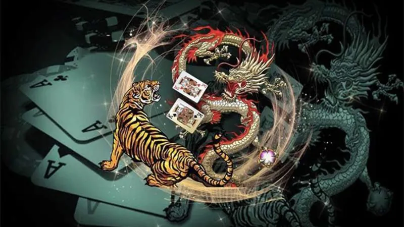 Traditional dragon and tiger game rules