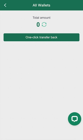 Step 2: In the All Wallets interface, players please select "One-click transfer back".